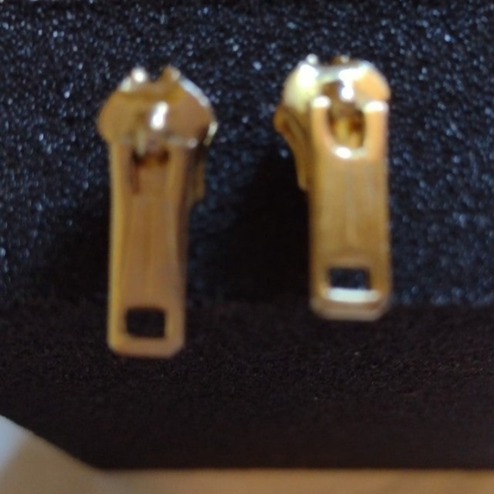 Vintage cute zipper earrings